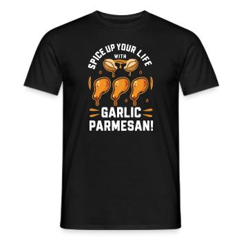 Chicken Wings Wing Hot Cooked Chicken Fast Food - Männer T-Shirt - Schwarz - Vorne - AI Model Male 178 light (178cm)
