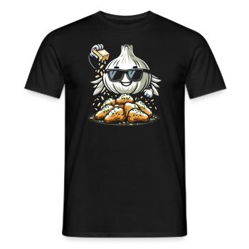 Chicken Wings Wing Hot Cooked Chicken Fast Food - Männer T-Shirt - Schwarz - Vorne - AI Model Male 178 light (178cm)