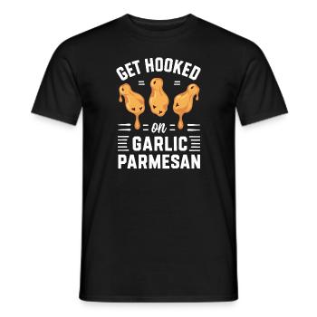 Chicken Wings Wing Hot Cooked Chicken Fast Food - Männer T-Shirt - Schwarz - Vorne - AI Model Male 178 light (178cm)