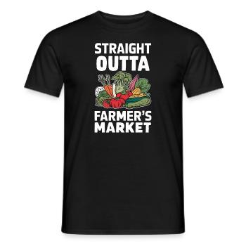 Marché fermier Agriculture Agriculture Alimentation - T-shirt homme - noir - Devant - AI Model Male 178 light (178cm)