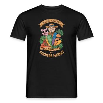 Marché fermier Agriculture Agriculture Alimentation - T-shirt homme - noir - Devant - AI Model Male 178 light (178cm)
