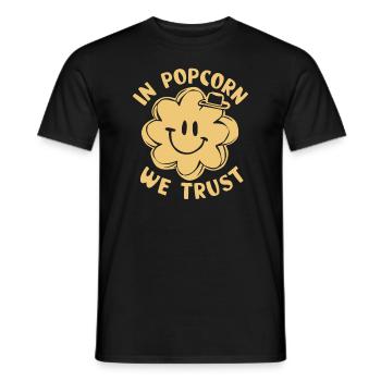 Dicton de pop-corn amusant, pop-corn en rafale - T-shirt homme - noir - Devant - AI Model Male 178 light (178cm)