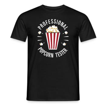 Dicton de pop-corn amusant, pop-corn en rafale - T-shirt homme - noir - Devant - AI Model Male 178 light (178cm)