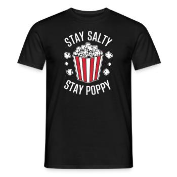 Dicton de pop-corn amusant, pop-corn en rafale - T-shirt homme - noir - Devant - AI Model Male 178 light (178cm)