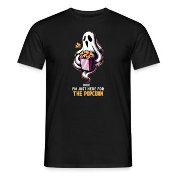 Dicton de pop-corn amusant, pop-corn en rafale - T-shirt homme - noir - Devant - AI Model Male 178 light (178cm)