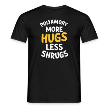 Communauté polyamoureuse Parentalité polyamoureuse - T-shirt homme - noir - Devant - AI Model Male 178 light (178cm)