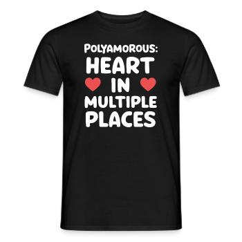 Communauté polyamoureuse Parentalité polyamoureuse - T-shirt homme - noir - Devant - AI Model Male 178 light (178cm)