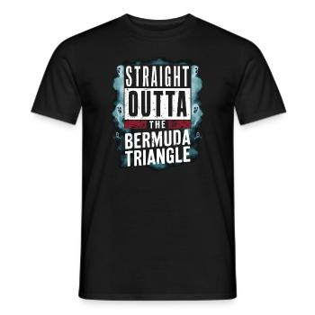 Mysterious disappearances in the Bermuda Triangle - Men's T-Shirt - black - Front - AI Model Male 178 light (178cm)