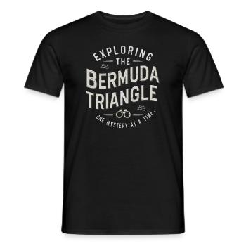 Mysterious disappearances in the Bermuda Triangle - Men's T-Shirt - black - Front - AI Model Male 178 light (178cm)