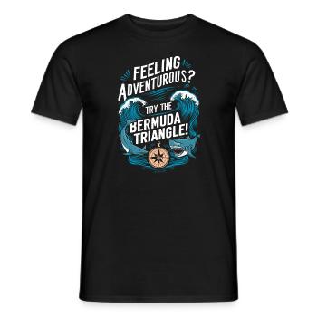 Mysterious disappearances in the Bermuda Triangle - Men's T-Shirt - black - Front - AI Model Male 178 light (178cm)