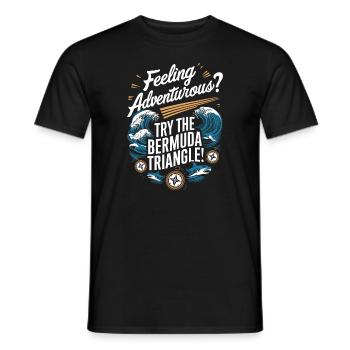 Mysterious disappearances in the Bermuda Triangle - Men's T-Shirt - black - Front - AI Model Male 178 light (178cm)