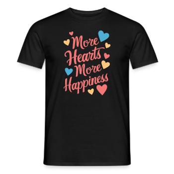 Communauté polyamoureuse Parentalité polyamoureuse - T-shirt homme - noir - Devant - AI Model Male 178 light (178cm)