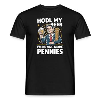 Börsenhändler, Forex-händler, Anlegerhandel - Männer T-Shirt - Schwarz - Vorne - AI Model Male 178 light (178cm)