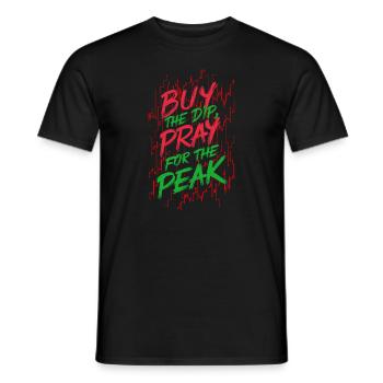 Stock market traders, forex traders, investor trading - Men's T-Shirt - black - Front - AI Model Male 178 light (178cm)