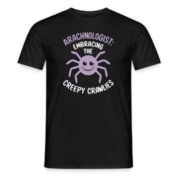 Pet Spider, Tarantula, Spider Lover - Men's T-Shirt - black - Front - AI Model Male 178 light (178cm)