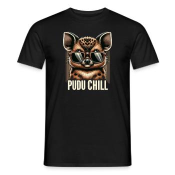 Niedlicher Pudu-hirsch Südamerika Cartoon-hirsch - Männer T-Shirt - Schwarz - Vorne - AI Model Male 178 light (178cm)
