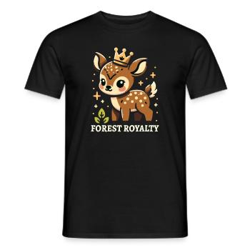 Niedlicher Pudu-hirsch Südamerika Cartoon-hirsch - Männer T-Shirt - Schwarz - Vorne - AI Model Male 178 light (178cm)