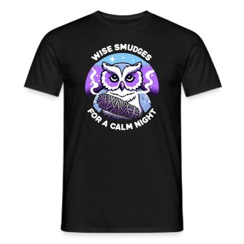 Smudge Sage Feder Spirituelle Hexerei Meditieren - Männer T-Shirt - Schwarz - Vorne - AI Model Male 178 light (178cm)