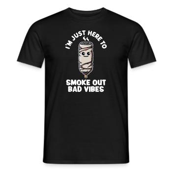 Smudge Sage Feder Spirituelle Hexerei Meditieren - Männer T-Shirt - Schwarz - Vorne - AI Model Male 178 light (178cm)