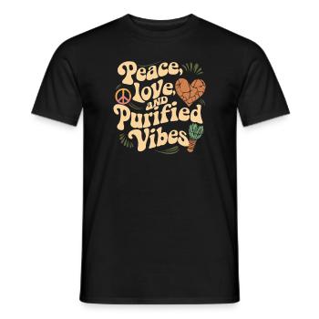 Smudge Sage Feder Spirituelle Hexerei Meditieren - Männer T-Shirt - Schwarz - Vorne - AI Model Male 178 light (178cm)