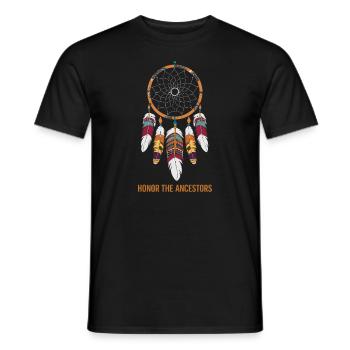 Dream Catcher Bohemian Spiritual Dreamcatcher - Männer T-Shirt - Schwarz - Vorne - AI Model Male 178 light (178cm)