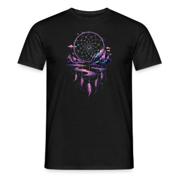 Dream Catcher Bohemian Spiritual Dreamcatcher - Männer T-Shirt - Schwarz - Vorne - AI Model Male 178 light (178cm)