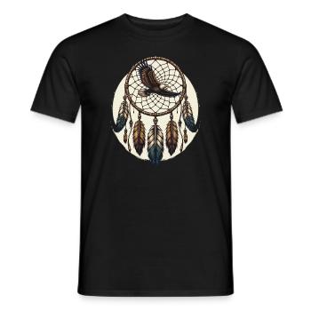 Dream Catcher Bohemian Spiritual Dreamcatcher - Männer T-Shirt - Schwarz - Vorne - AI Model Male 178 light (178cm)
