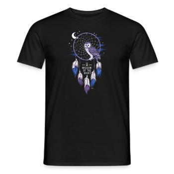 Attrape-rêves Attrape-rêves spirituel bohème - T-shirt homme - noir - Devant - AI Model Male 178 light (178cm)