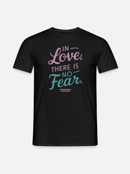 Raising awareness of domestic violence - Men's T-Shirt - black