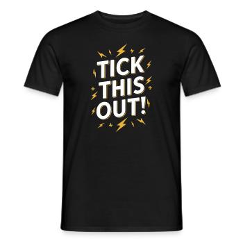 Tourette's Syndrome Awareness Neurodiverse - Men's T-Shirt - black - Front - AI Model Male 178 light (178cm)