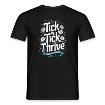 Tourette's Syndrome Awareness Neurodiverse - Men's T-Shirt - black - Front - AI Model Male 178 light (178cm)