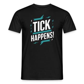 Tourette's Syndrome Awareness Neurodiverse - Men's T-Shirt - black - Front - AI Model Male 178 light (178cm)