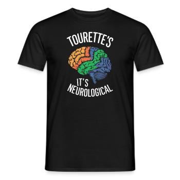 Tourette's Syndrome Awareness Neurodiverse - Men's T-Shirt - black - Front - AI Model Male 178 light (178cm)