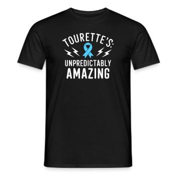 Tourette's Syndrome Awareness Neurodiverse - Men's T-Shirt - black - Front - AI Model Male 178 light (178cm)
