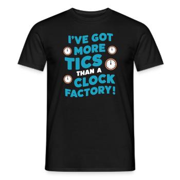 Tourette's Syndrome Awareness Neurodiverse - Men's T-Shirt - black - Front - AI Model Male 178 light (178cm)