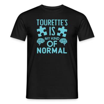Syndrome de Gilles de la Tourette Conscience Neurodiverse - T-shirt homme - noir - Devant - AI Model Male 178 light (178cm)