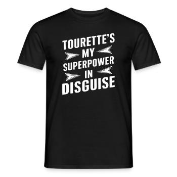 Tourette's Syndrome Awareness Neurodiverse - Men's T-Shirt - black - Front - AI Model Male 178 light (178cm)