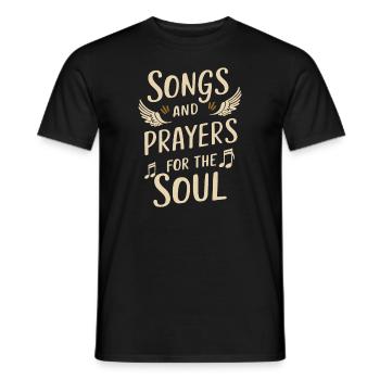 Musique chorale Chant religieux Musique confessionnelle - T-shirt homme - noir - Devant - AI Model Male 178 light (178cm)