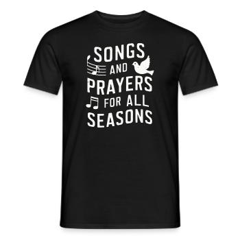 Musique chorale Chant religieux Musique confessionnelle - T-shirt homme - noir - Devant - AI Model Male 178 light (178cm)