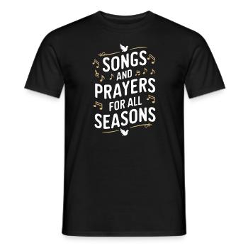Musique chorale Chant religieux Musique confessionnelle - T-shirt homme - noir - Devant - AI Model Male 178 light (178cm)
