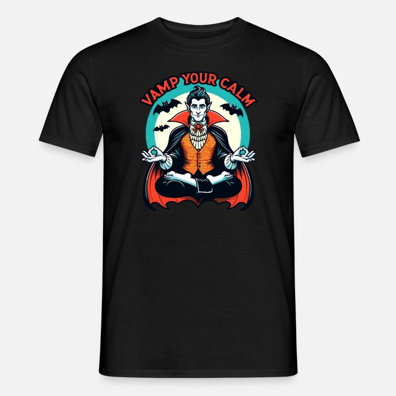 Méditation, Pleine conscience, Relaxation, Intérieur - T-shirt homme - noir