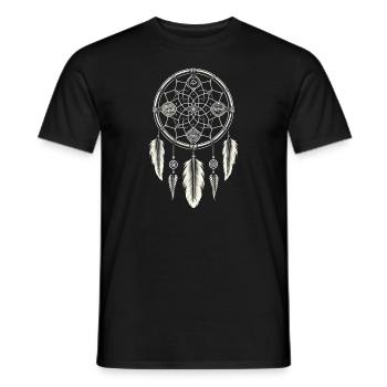 Attrape-rêves Attrape-rêves spirituel bohème - T-shirt homme - noir - Devant - AI Model Male 178 light (178cm)