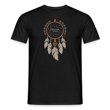 Dream Catcher Bohemian Spiritual Dreamcatcher - Männer T-Shirt - Schwarz - Vorne - AI Model Male 178 light (178cm)