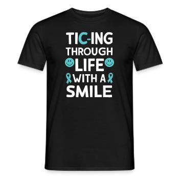 Tourette's Syndrome Awareness Neurodiverse - Men's T-Shirt - black - Front - AI Model Male 178 light (178cm)