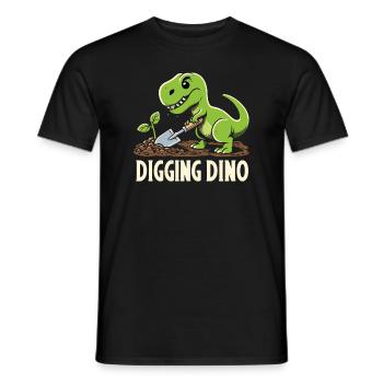 Bonsai Master T-Rex Dinosaur Gardening for - Men's T-Shirt - black - Front - AI Model Male 178 light (178cm)