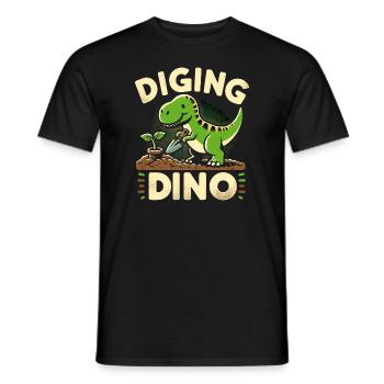 Bonsai Master T-Rex Dinosaur Gardening for - Men's T-Shirt - black - Front - AI Model Male 178 light (178cm)