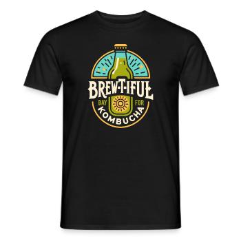 Vorteile Von Kombucha Für Brewer Maker Tea Lover - Männer T-Shirt - Schwarz - Vorne - AI Model Male 178 light (178cm)
