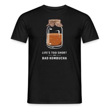 Vorteile Von Kombucha Für Brewer Maker Tea Lover - Männer T-Shirt - Schwarz - Vorne - AI Model Male 178 light (178cm)