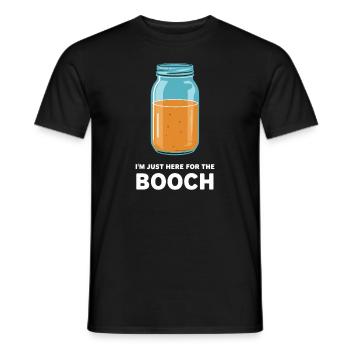 Benefits of Kombucha for Brewer Maker Tea Lover - Men's T-Shirt - black - Front - AI Model Male 178 light (178cm)