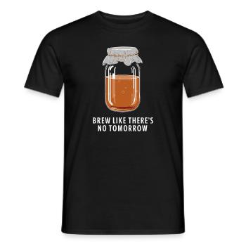 Benefits of Kombucha for Brewer Maker Tea Lover - Men's T-Shirt - black - Front - AI Model Male 178 light (178cm)